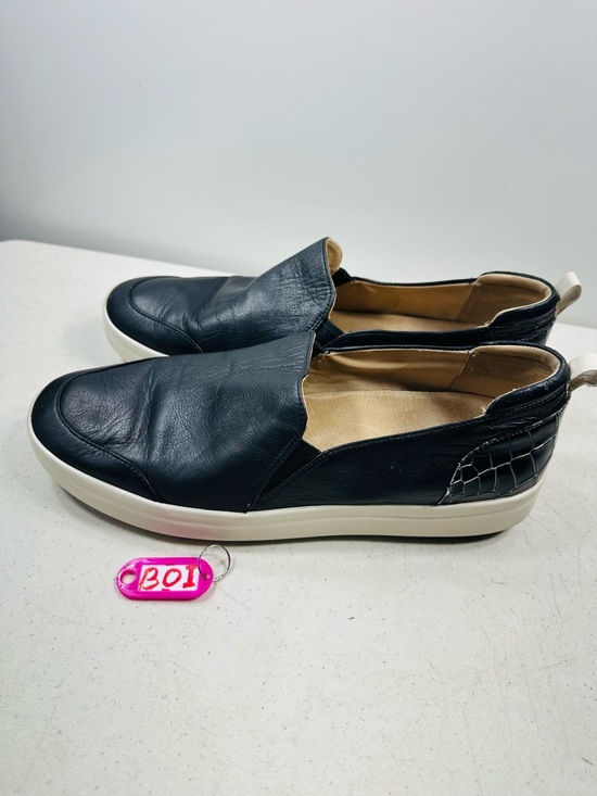 Vionic Shoes - Vionic Penelope Leather Women Slip On Shoes Sneakers Size 11  Black